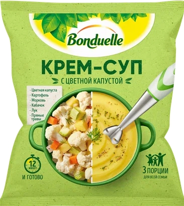 Крем-суп из цветной капусты 350г пак Бондюэль